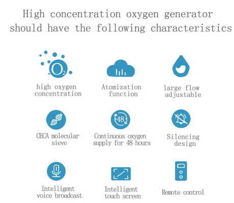 Home Hospital 5 Litre Oxygen Concentrator With Nebulizer And 10&quot; LED Screen