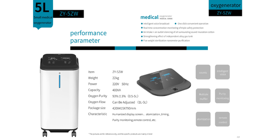Amonoy Mini Oxygen Generator 10l 5l Pocket Oxygen Concentrator
